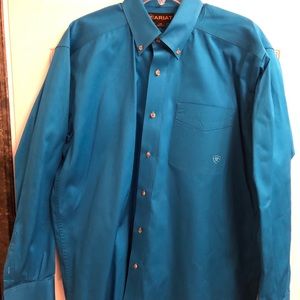 Blue Ariat button down shirt